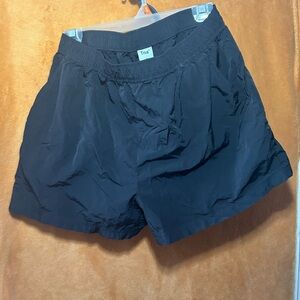 TNA black windbreaker shorts